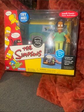Simpsons WOS Bowl-A-Rama Interactive Environment Pin Pal Apu Vintage Playmates